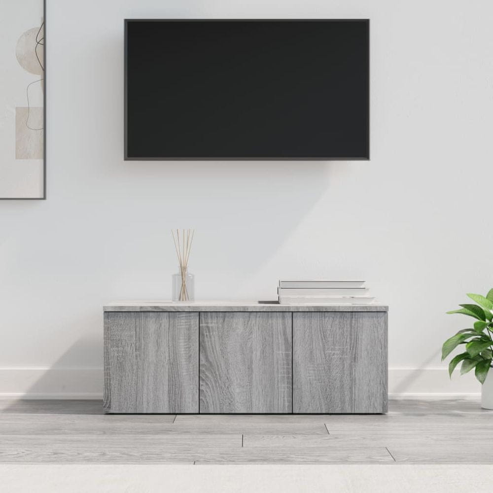 Vidaxl TV skrinka sivý dub sonoma 80x34x30 cm spracované drevo